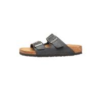 Birkenstock Arizona Damen Herren Pantolette Nubukleder geölt 43, Schmal, Black