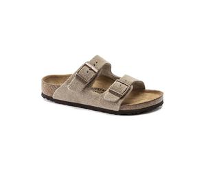 Birkenstock Leder-Pantoletten "Arizona" in Taupe - Größe 31 | Clogs Pantoletten Kinder