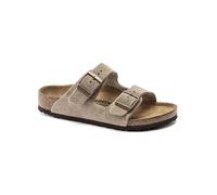 Birkenstock Leder-Pantoletten "Arizona" in Taupe - Größe 32 | Clogs Pantoletten Kinder