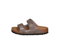 Birkenstock Leder-Pantoletten "Arizona" in Taupe - Größe 41 | Damen Pantoletten