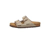 Birkenstock Leder-Pantoletten "Arizona" in Taupe - Weite N - Größe 36 | Damen Pantoletten
