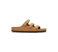 Birkenstock Leder-Pantoletten "Florida" in Hellbraun - Größe 36 | Damen Pantoletten