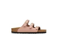 Birkenstock Leder-Pantoletten "Florida" in Rosa - Größe 40 | Damen Pantoletten