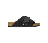 Birkenstock - Leder Sandalen - Kyoto Nubuck Leather/Suede Narrow Black für Herren aus Leder - Größe 38 - schwarz schwarz 38