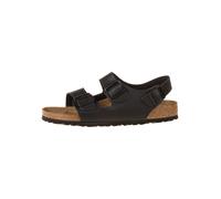 Birkenstock Leder-Sandalen "Milano" in Schwarz - Weite S - Größe 37 | Herrensandalen
