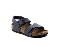 Birkenstock Leder-Sandalen "New York" in Dunkelblau - Größe 30 | Damen Sandalen