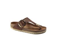 Birkenstock Gizeh Big Buckle Nubukleder geölt Sandalette Freizeit 37, Normal, Cognac