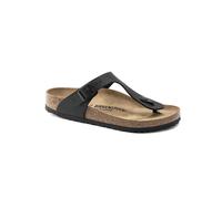Birkenstock Leder-Zehentrenner "Gizeh" in Schwarz - Weite N - Größe 35 | Damen Sandalen
