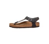 Birkenstock Classic Kairo Leder, Damen Zehentrenner, Schwarz (Schwarz), 39 EU