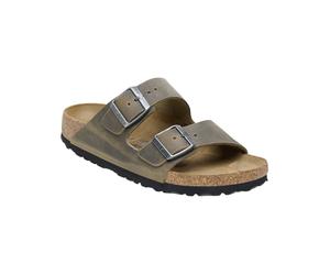Birkenstock - Ledersandalen - Unisex - Arizona Oiled Leather Regular - Arizona Oiled Leather Regular Faded Khaki für Herren aus Leder - Braun 41