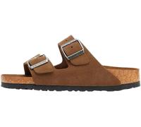 Birkenstock Loafer - Ciabatta Arizona Softbed Suede Leather Dark Tea - Gr. 45 (EU) - in Braun - für Damen