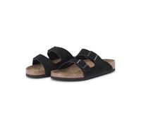 Birkenstock Low-Top Sneaker - Sandale Arizona aus Veloursleder - Gr. 45 (EU) - in Schwarz - für Damen