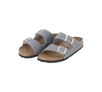 Birkenstock Low-Top Sneaker - Sandalen Arizona aus Leder - Gr. 36 (EU) - in Grau - für Damen