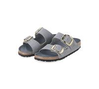 Birkenstock Low-Top Sneaker - Sandalen Arizona aus Leder - Gr. 39 (EU) - in Grau - für Damen
