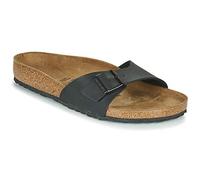 Birkenstock Madrid Big Buckle Lenb Pantoletten Schwarz 39