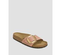 Birkenstock Madrid Big Buckle Lenb Pantoletten Für Damen 1027056-1688 Pink 41