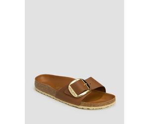 Birkenstock Madrid Big Buckle Leoi Narrow Pantoletten 1006525-cognac Braun 39