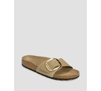 Birkenstock Madrid Big Buckle Leoi Narrow Pantoletten Für Damen 1030467-tabacco-brown Beige 37