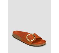 Birkenstock Madrid Big Buckle Leoi Narrow Pantoletten Für Damen In Orange 1026632-595 Orange 42