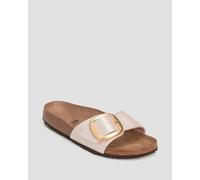 Birkenstock Madrid Birko-flor Narrow Pantoletten Für Damen In Beige 1015279-gpw Beige 41