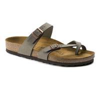 Birkenstock Mayari Birko-Flor Nubuck Damen Sandalen grau - 45