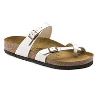 Birkenstock Mayari Damen Beige Leder Folien Sandalen Schuhe Neu EU 37