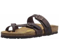 BIRKENSTOCK Mayari Unisex Zehentrenner Leder,Damen,Herren,hochwertig,Sandale, Leder, zeitlos, feine Haptik,Habana,42