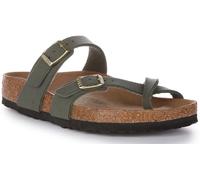 Birkenstock Mayari Women's Vegan Birko Flor Sandal (Olivengrün, EU 38)