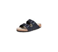 Birkenstock Men's Arizona Soft Footbed Slides, Midnight, Blue, 8 Medium US