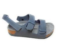 Birkenstock Milano 1031647 Sandale aus Kork, Desert Soil Triples Basalt Gray, 34 EU Stretta