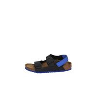 BIRKENSTOCK Milano AS Kids Sandale,Schmale Weite,Birko-Flor,Black/Blue, 30884 - Größe 26