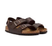 Birkenstock Unisex Milano Birko-Flor Knöchelriemchen, Braun (Dunkelbraun), 38 EU Schmal