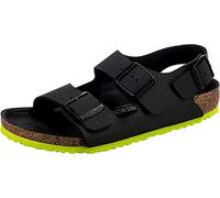 Birkenstock Milano Kids Desert Soil Black Lime, Birko Flor Sandal, 24 EU