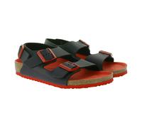BIRKENSTOCK Milano Kinder Sandaletten Made in Germany Mädchen und Jungen Sommer-Schuhe Normale Weite 1012597 Schwarz 26.0