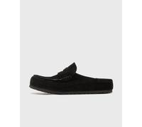 Birkenstock Naples Wrapped Suede Leather men Sandals & Slides black in Größe:45