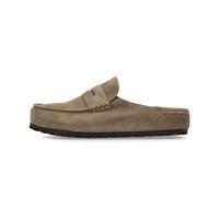 Birkenstock Naples Wrapped Suede Leather (Regular Fit) Grau 37