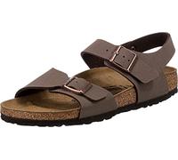 Birkenstock New York Birko-Flor, Unisex-Kinder Knöchelriemchen Sandalen, Braun (Mocca), 28 EU