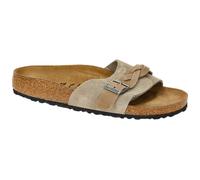 Birkenstock Oita Braided Pantolette grau braun taupe SCHMAL 1026730 - Größe 42