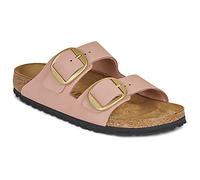 Birkenstock Arizona Big Buckle Nubuck Leather Narrow Pantoletten Für Damen In Pink 1026583-sp Pink 36
