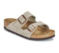 Birkenstock Classic Arizona Leder, Unisex-Erwachsene Pantoletten, Grau (Taupe), 44 EU