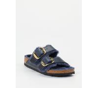 Birkenstock Pantolette Arizona Big Buckle Shearling in blau in Größe: 40 für Damen Weite: S