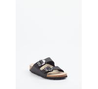 Birkenstock Pantolette Arizona Flower Buckle Kids Kinder in schwarz in Größe: 34 Weite: S