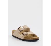 Birkenstock Pantolette Arizona Flowerbuckle Kinder in beige in Größe: 33