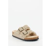 Birkenstock Pantolette Arizona Shearling in braun in Größe: 38 für Damen Weite: S