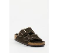 Birkenstock Pantolette Arizona Shearling in braun in Größe: 38 für Damen Weite: S