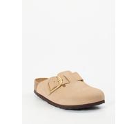 Birkenstock Pantolette Boston Big Buckle in beige in Größe: 37 für Damen Weite: S