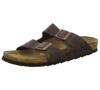 Birkenstock Leder-Pantoletten "Arizona" in Braun - Weite S - Größe 40 | Damen Pantoletten
