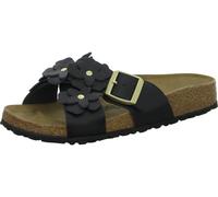 BIRKENSTOCK Pantoletten 1026734 Siena Flower Embellishment Schwarz schmal 40 EU
