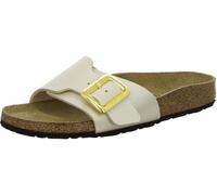 BIRKENSTOCK Pantoletten 1029393 Catalina Cushion Buckle Graceful Pearl White schmal 42 EU