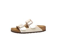 Birkenstock Pantoletten "Arizona" in Creme - Weite S - Größe 40 | Damen Pantoletten